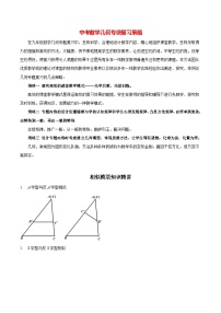 最新中考几何专项复习专题09  相似模型知识精讲