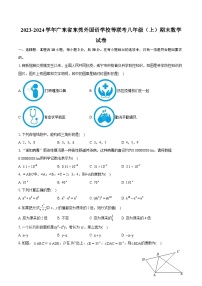 2023-2024学年广东省东莞外国语学校等联考八年级（上）期末数学试卷(含详细答案解析)