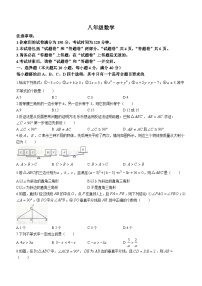 安徽省宿州市泗县2023-2024学年八年级下学期月考数学试题(含答案)