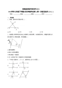 河南省安阳市林州市2023-2024学年七年级下学期3月月考数学试卷（第一次阶段自评（B））(含答案)