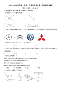 山东省德州市宁宁津县大曹镇大赵中学2023-2024学年七年级下学期3月份月考检测数学试题（含解析）