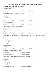 河北省廊坊市安次区廊坊市第四中学2023-2024学年七年级下学期月考数学试题（含解析）