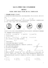 2023-2024-2南雅九下第一次月考数学试卷