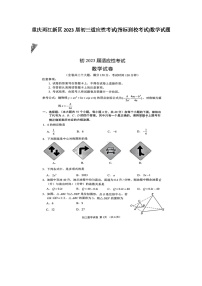 重庆两江新区2023届初三适应性考试(指标到校考试)数学试题