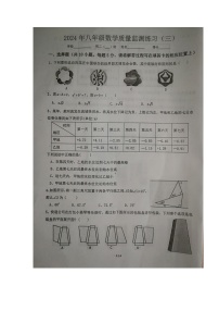 广东省茂名市信宜市2023-2024学年八年级下学期3月月考数学试题（图片版无答案）