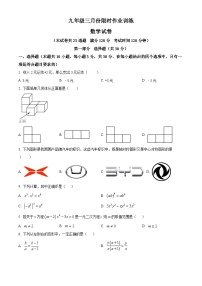 2024年辽宁省鞍山立山区九年级三模数学模拟试题（原卷版+解析版）