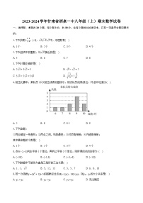2023-2024学年甘肃省酒泉一中八年级（上）期末数学试卷（含详细答案解析）