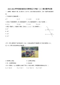 2023-2024学年陕西省西安市碑林区八年级（上）期末数学试卷（含详细答案解析）