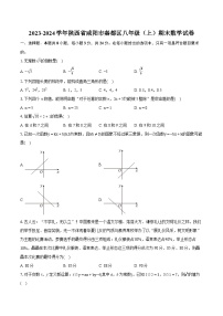 2023-2024学年陕西省咸阳市秦都区八年级（上）期末数学试卷（含详细答案解析）