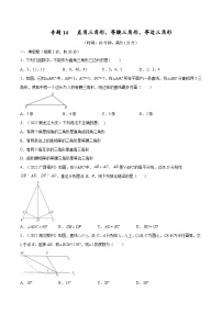 中考数学一轮考点复习精讲精练专题14 直角三角形、等腰三角形、等边三角形【考点巩固】（2份打包，原卷版+解析版）