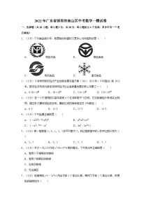 2022年广东省深圳市南山区九年级中考数学一模试卷
