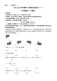 山西省朔州市右玉县教育集团初中部月考考试2023-2024学年七年级下学期月考数学试题