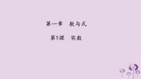 中考数学一轮复习课件 第1章 数与式第1课实数（含答案）