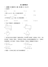 江苏省仪征市刘集镇教育集团2023-2024学年九年级下学期3月随堂小练数学试题 1（原卷版+解析版）