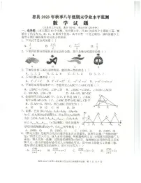 重庆市忠县2023-2024学年八年级上学期期末学业水平监测数学试卷(含答案)