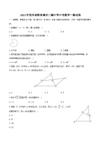 2023年贵州省黔东南州三穗中学中考数学一模试卷（含解析）