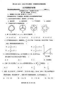 湖北省武汉市青山区2023-2024学年九年级上学期期末数学试卷