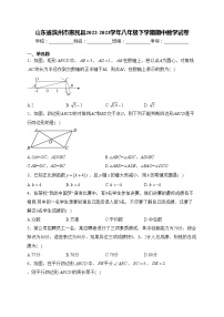 山东省滨州市惠民县2022-2023学年八年级下学期期中数学试卷(含答案)