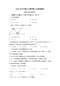 四川省成都武侯区领川外国语学校2023-2024学年七年级下册3月月考数学试题（含解析）