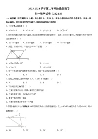 江苏省无锡市江阴市初级中学2023-2024学年七年级下册3月月考数学试题（含解析）