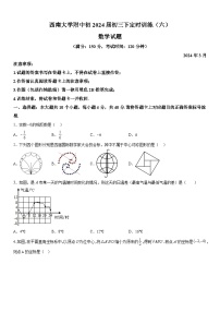 重庆市北碚区西南大学附属中学校2023-2024学年九年级下册3月月考数学试题（含解析）