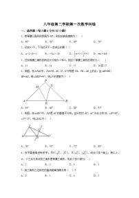 安徽省宿州市萧县城北初级中学2023-2024学年八年级下册月考数学试题（含解析）