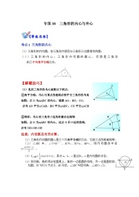 北师大版九年级数学全册高分突破必练专题专项38三角形的内心与外心(原卷版+解析)