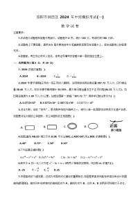 2024年河南省洛阳市涧西区+九年级一模数学试题+