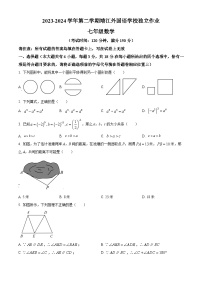 江苏省泰州市靖江外国语学校2023-2024学年七年级下学期3月独立作业数学试题（原卷版+解析版）