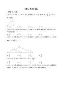 2022年中考数学真题分类专练专题21图形的相似（2份打包，原卷版+解析版）