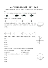2024年河南省驻马店市汝南县中考数学一模试卷（含解析）
