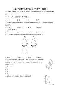 2024年安徽省合肥市蜀山区中考数学一模试卷（含解析）