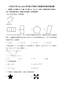 山东省日照市日照经济技术开发区中学2023-2024学年九年级下学期3月月考数学试题（原卷版+解析版）