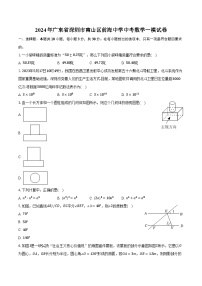 2024年广东省深圳市南山区前海中学中考数学一模试卷（含解析）
