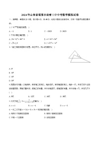 2024年山东省淄博市高青三中中考数学模拟试卷（含解析）