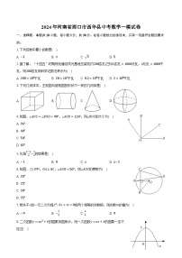 2024年河南省周口市西华县中考数学一模试卷（含解析）