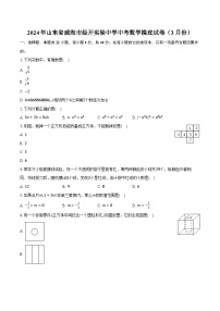 2024年山东省威海市经开实验中学中考数学摸底试卷（3月份）（含解析）