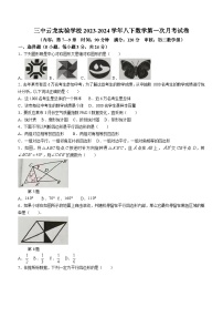 江苏省徐州市鼓楼区徐州三中实验学校2023-2024学年八年级下学期3月月考数学试题(无答案)