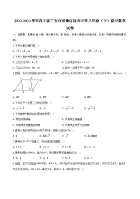 2022-2023学年四川省广安市前锋区桂兴中学八年级（下）期中数学试卷（含解析）