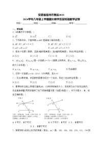 安徽省宿州市萧县2023-2024学年八年级上学期期末教学质量检测数学试卷(含答案)