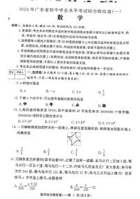 2024年广东省电白区部分学校九年级中考一模数学试题