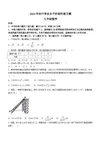 2024年湖南省衡阳市蒸湘区中考一模数学试题