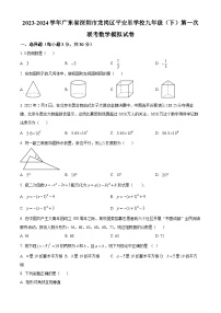 2024年广东省深圳市龙岗区平安里学校中考一模数学试题（原卷版+解析版）