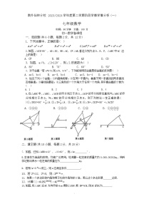 江苏省南京市南京外国语学校仙林校区2023-2024学年下学期3月月考七年级数学试题