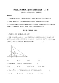 综合解析-京改版八年级数学上册期末专题攻克试题 （A）卷（详解版）