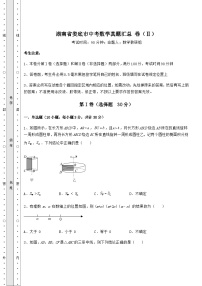 模拟汇总湖南省娄底市中考数学真题汇总 卷（Ⅱ）（含答案及解析）