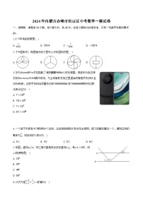 2024年内蒙古赤峰市松山区中考数学一模试卷(含解析）