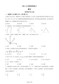 北京市清华大学附属中学2023-2024学年九年级下学期月考数学试题（2份打包，原卷版+解析版）