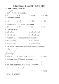 四川省泸州市泸县泸县第五中学2023-2024学年八年级下学期4月月考数学试题（原卷版+解析版）