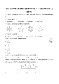 2022-2023学年山东省烟台市栖霞市九年级（下）期中数学试卷（五四学制）（含解析）